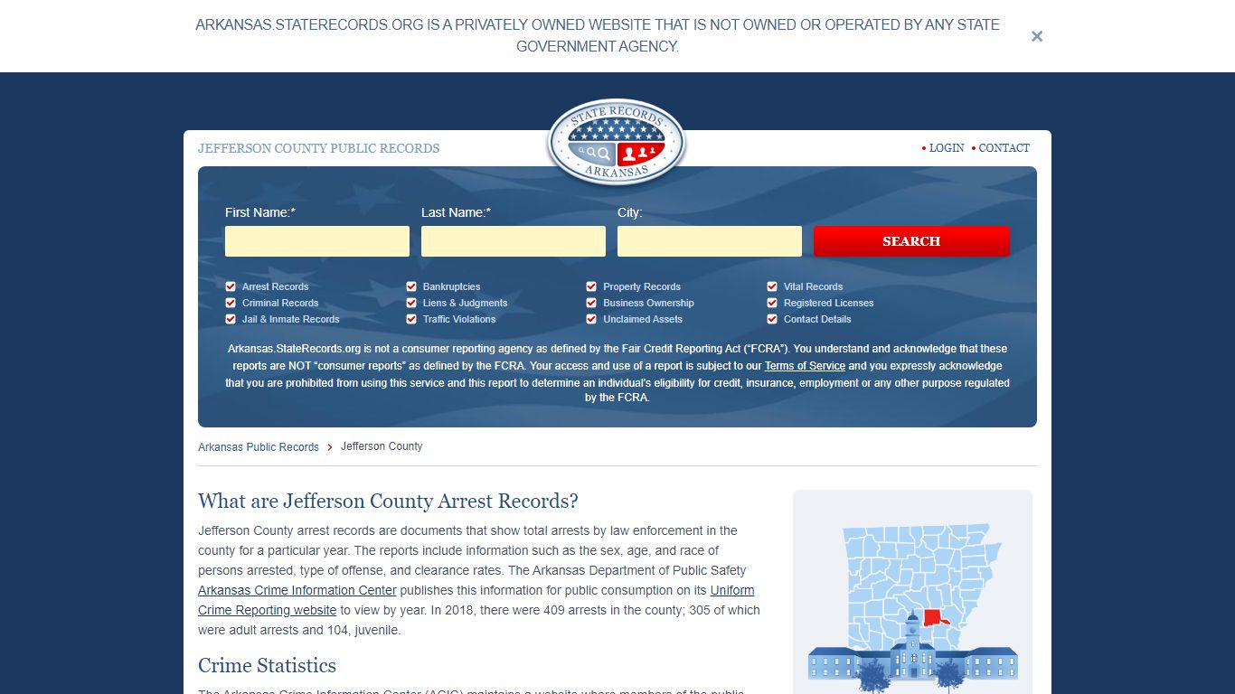 Jefferson County Arrest, Court, and Public Records | StateRecords.org